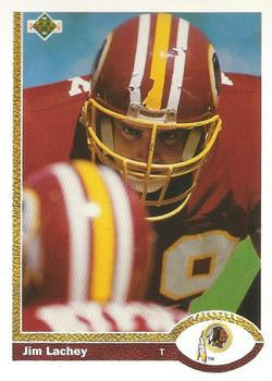 #102 Jim Lachey - Washington Redskins - 1991 Upper Deck Football