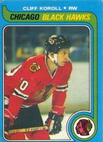 #102 Cliff Koroll - Chicago Blackhawks - 1979-80 O-Pee-Chee Hockey