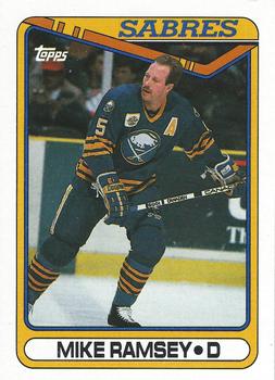 #102 Mike Ramsey - Buffalo Sabres - 1990-91 Topps Hockey