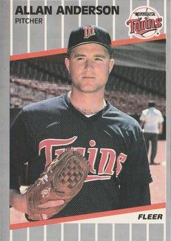 #102 Allan Anderson - Minnesota Twins - 1989 Fleer Baseball