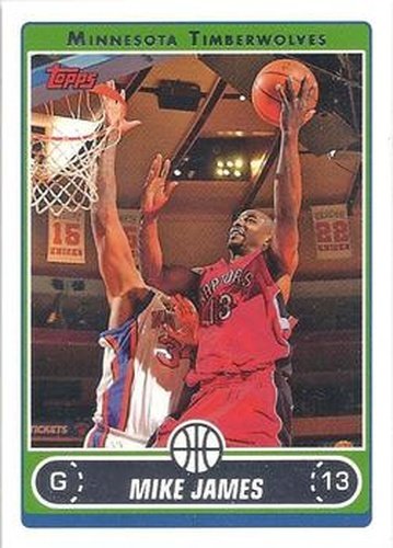 #102 Mike James - Minnesota Timberwolves - 2006-07 Topps Basketball