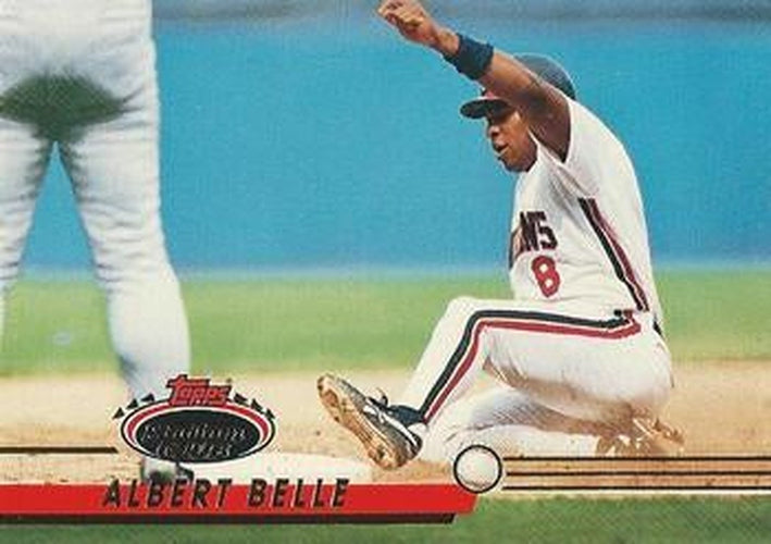 #102 Albert Belle - Cleveland Indians - 1993 Stadium Club Baseball