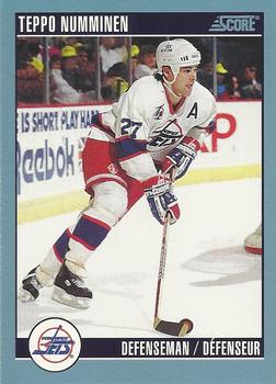 #102 Teppo Numminen - Winnipeg Jets - 1992-93 Score Canadian Hockey