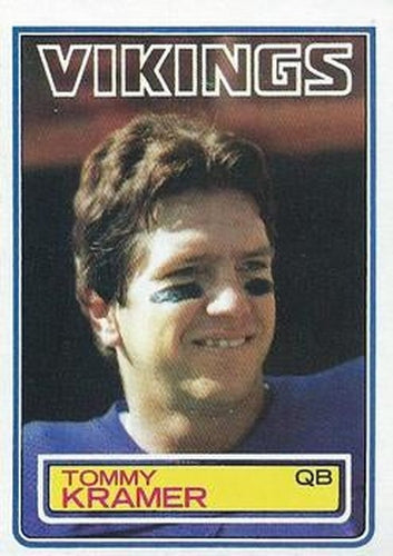 #102 Tommy Kramer - Minnesota Vikings - 1983 Topps Football
