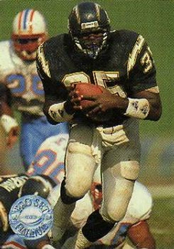 #102 Marion Butts - San Diego Chargers - 1991 Pro Set Platinum Football