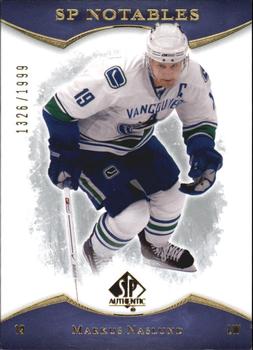 #102 Markus Naslund - Vancouver Canucks - 2007-08 SP Authentic Hockey