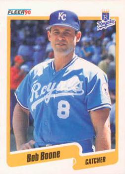 #102 Bob Boone - Kansas City Royals - 1990 Fleer USA Baseball