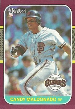 #102 Candy Maldonado - San Francisco Giants - 1987 Donruss Opening Day Baseball