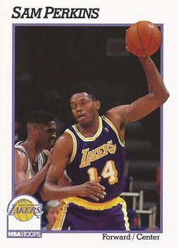 #102 Sam Perkins - Los Angeles Lakers - 1991-92 Hoops Basketball