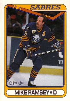 #102 Mike Ramsey - Buffalo Sabres - 1990-91 O-Pee-Chee Hockey