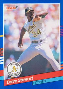 #102 Dave Stewart - Oakland Athletics - 1991 Donruss Baseball