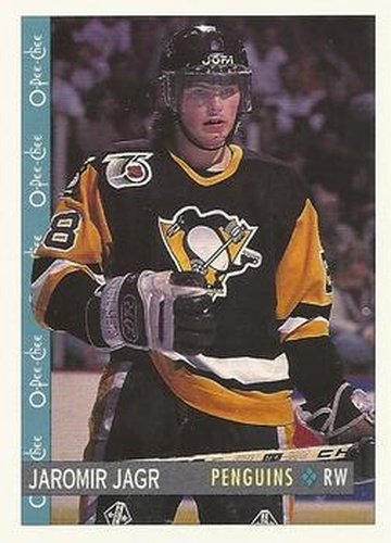 #102 Jaromir Jagr - Pittsburgh Penguins - 1992-93 O-Pee-Chee Hockey