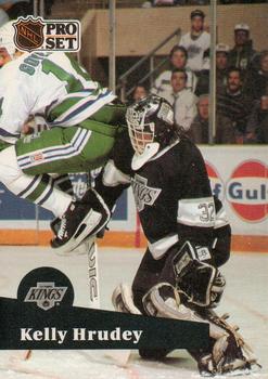 #102 Kelly Hrudey - 1991-92 Pro Set Hockey