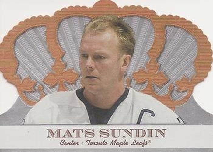 #102 Mats Sundin - Toronto Maple Leafs - 2000-01 Pacific Crown Royale Hockey