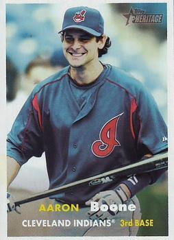 #102 Aaron Boone - Cleveland Indians - 2006 Topps Heritage Baseball