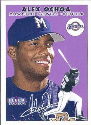 #102 Alex Ochoa - Milwaukee Brewers - 2000 Fleer Tradition Baseball