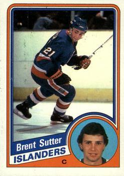 #102 Brent Sutter - New York Islanders - 1984-85 Topps Hockey