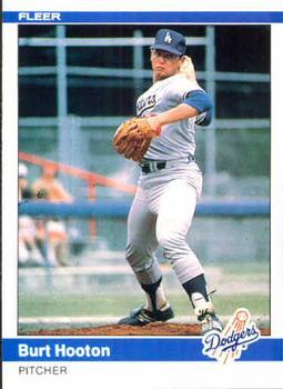 #102 Burt Hooton - Los Angeles Dodgers - 1984 Fleer Baseball