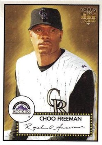 #102 Choo Freeman - Colorado Rockies - 2006 Topps 1952 Edition Baseball