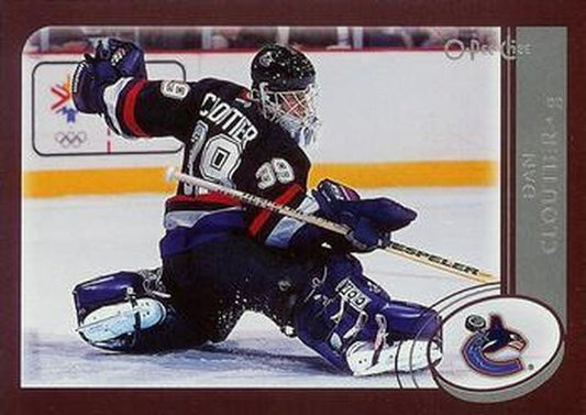 #102 Dan Cloutier - Vancouver Canucks - 2002-03 O-Pee-Chee Hockey