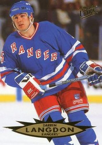 #102 Darren Langdon - New York Rangers - 1995-96 Ultra Hockey