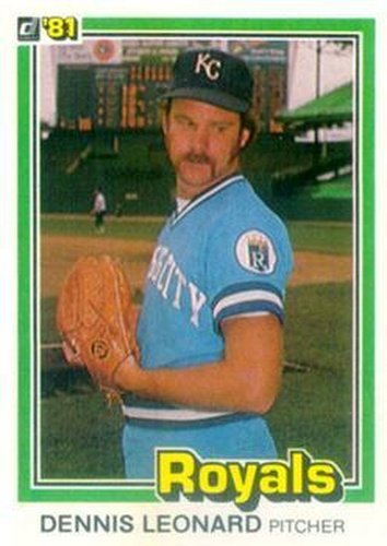 #102 Dennis Leonard - Kansas City Royals - 1981 Donruss Baseball