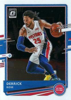 #102 Derrick Rose - Detroit Pistons - 2020-21 Donruss Optic Basketball