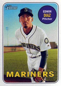 #102 Edwin Diaz - Seattle Mariners - 2018 Topps Heritage Baseball