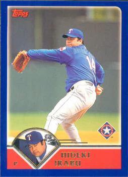 #102 Hideki Irabu - Texas Rangers - 2003 Topps Baseball