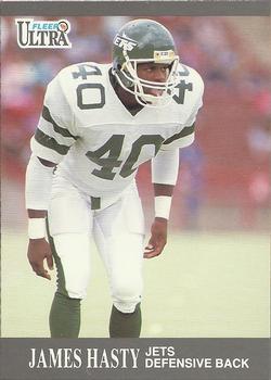#102 James Hasty - New York Jets - 1991 Ultra Football