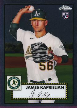 #102 James Kaprielian - Oakland Athletics - 2021 Topps Chrome Platinum Anniversary Baseball