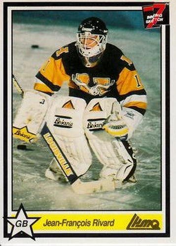 #102 Jean-Francois Rivard - Beauport Harfangs - 1990-91 7th Inning Sketch QMJHL Hockey