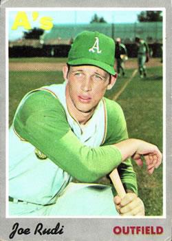 #102 Joe Rudi - Oakland Athletics - 1970 Topps Baseball