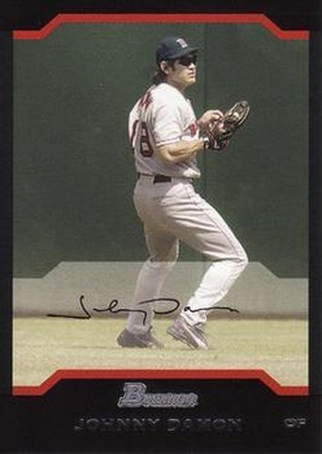 #102 Johnny Damon - Boston Red Sox - 2004 Bowman Baseball