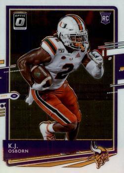 #102 K.J. Osborn - Minnesota Vikings - 2020 Donruss Optic Football