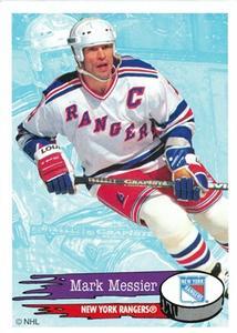 #102 Mark Messier - New York Rangers - 1995-96 Panini Hockey Stickers