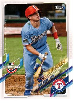 #102 Nick Solak - Texas Rangers - 2021 Topps Opening Day Baseball