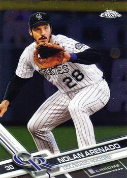 #102 Nolan Arenado - Colorado Rockies - 2017 Topps Chrome Baseball