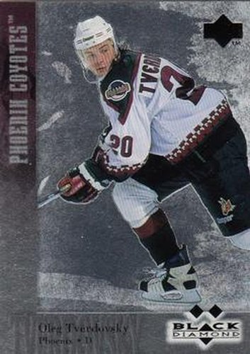 #102 Oleg Tverdovsky - Phoenix Coyotes - 1996-97 Upper Deck Black Diamond Hockey