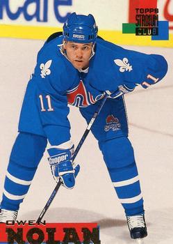#102 Owen Nolan - Quebec Nordiques - 1994-95 Stadium Club Hockey