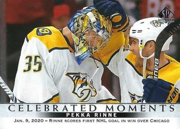 #102 Pekka Rinne - Nashville Predators - 2020-21 SP Authentic Hockey