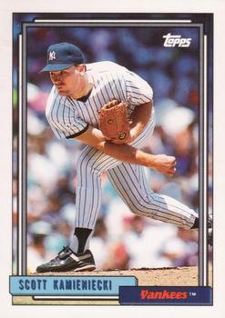#102 Scott Kamieniecki - New York Yankees - 1992 Topps Baseball