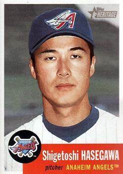 #102 Shigetoshi Hasegawa - Anaheim Angels - 2002 Topps Heritage Baseball