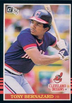 #102 Tony Bernazard - Cleveland Indians - 1985 Donruss Baseball