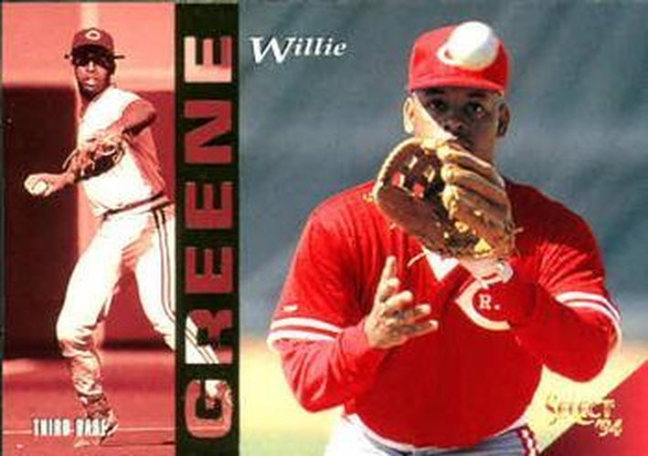 #102 Willie Greene - Cincinnati Reds - 1994 Select Baseball