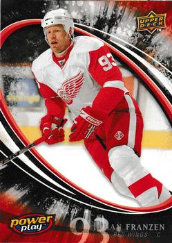 #102 Johan Franzen - Detroit Red Wings - 2008-09 Upper Deck Power Play Box Set Hockey