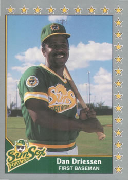 #102 Dan Driessen - Fort Myers Sun Sox - 1990 Pacific Senior League Baseball