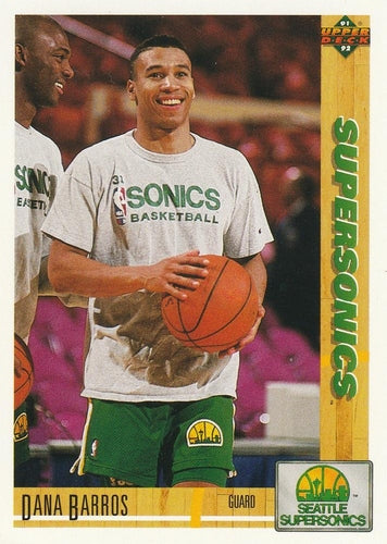 #102 Dana Barros - Seattle SuperSonics - 1991-92 Upper Deck Basketball