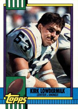 #102 Kirk Lowdermilk - Minnesota Vikings - 1990 Topps Football
