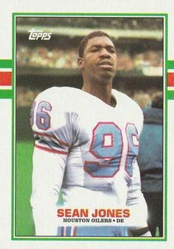 #102 Sean Jones - Houston Oilers - 1989 Topps Football